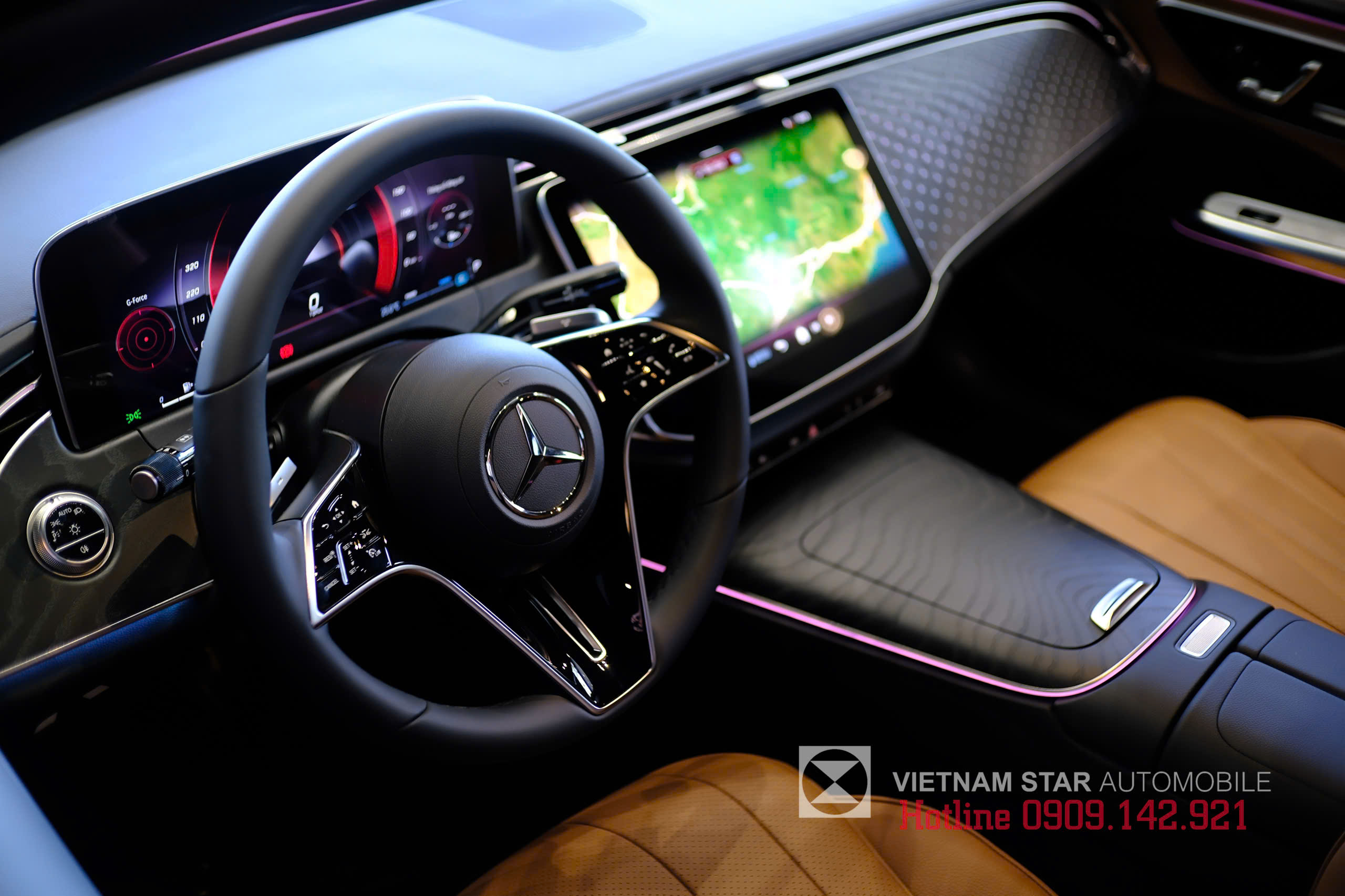 Mercedes-Benz E 200 Avantgarde 18 khoang lái e200 avantgarde màn hình trung tâm MBUX 14.4-inch và màn hình người lái 12.3-inch