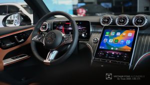 GLC 200 4Matic 2025 4 Màn hình kỹ thuật số 12.3 inch sau vô lăng trong cabin màu Đen.